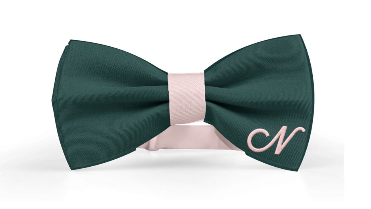 Nœud papillon avec logo brodé